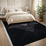 Geometric Bear Face Area Rug