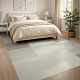 Neutral Layered Stripe Area Rug
