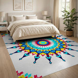 Vibrant Mandala Area Rug
