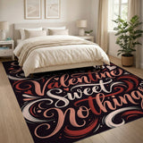 Love Valentines Sweet Nothings Area Rug