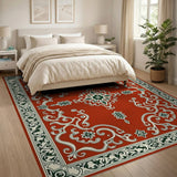 Ornate Red Persian Medallion No. 4 Area Rug