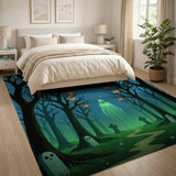 Moonlit Ghost Forest Area Rug