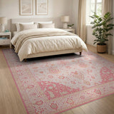 Traditional Persian Blush Pink Traditional Persian Area Rug