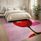 Stacked Cherries Fruit Pattern Area Rug