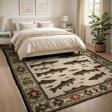 Southwestern Salmon Trout Area Rug