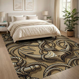 Nautical Anchor Entwined in Rope Rug