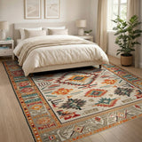 Multi-color and Patterns Southwestern Geometric Multi-Color Area Rug