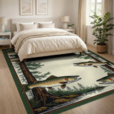 Leaping Trout Forest Area Rug