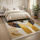 Cute Tribal Lion Kids Area Rug