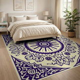 Purple Mandala Traditional Persian Area Rug
