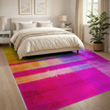 Multi-color and Patterns Geometric Modern Vibrant Multi-Color Geometric Area Rug