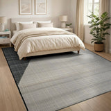 Bold Yellow Triangle Geometric Area Rug
