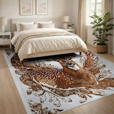 Spotted Deer Antler with Vines Area Rug