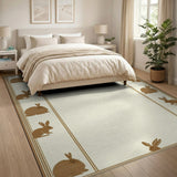 Charming Bunny Border Area Rug