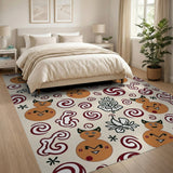Whimsical Cat Gingerbread Holiday Rug