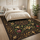 Regal Gold Lily Pomegranate Crown Rug
