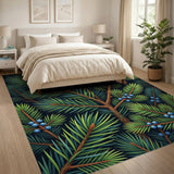 Pine Branch Juniper Berry Area Rug