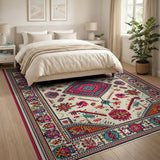 Multi-color and Patterns Vibrant Multi-Color Traditional Persian Area Rug