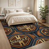 Santa Fe Octagon Sign Area Rug