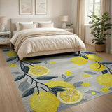 Yellow Lemon Branch Area Rug