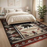 Southwestern Bear Tribal Area Rug
