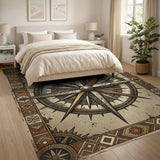 Heritage Tribal Compass Rose Area Rug