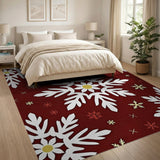 Papercut Snowflake Holiday Area Rug