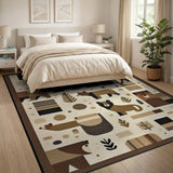 Brown Bear Heritage Tribal Area Rug