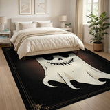 Smiling Cartoon Ghost Area Rug