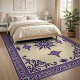 Purple Medallion Persian Area Rug