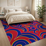 Bold Heritage Tribal Swirl Area Rug