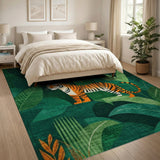 Tiger Jungle Geometric Area Rug