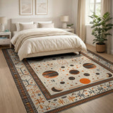 Heritage Tribal Sun Moon Beige Area Rug