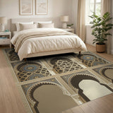 Moroccan Arched Lattice Area Rug