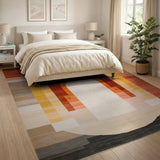 Geometric Arch Multi-Color Area Rug