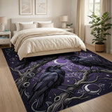 Mystic Ravens Purple Area Rug