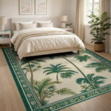Lush Palm Grove Coastal Area Rug