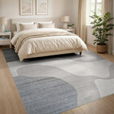 Wave Abstract Area Grey Abstract Wave Area Rug