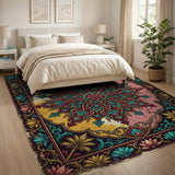 Multi-color and Patterns Ornate Persian Mandala Area Rug