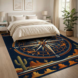 Southwestern Compass Rose Desert Area Rug