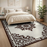 Traditional Persian Ornate Beige Medallion Area Rug