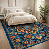 Multi-color and Patterns Vibrant Mandala Persian Area Rug