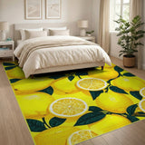 Vibrant Lemon Grove Fruit Area Rug