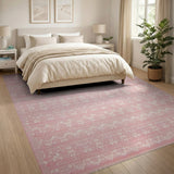 Floral Vintage Pink Blush Pink Floral Vintage Area Rug
