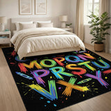 Rainbow Alphabet Splash Kids Area Rug