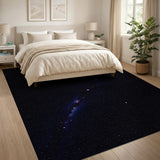 Abstract Area Multi-color and Patterns Cosmic Galaxy Nebula Area Rug