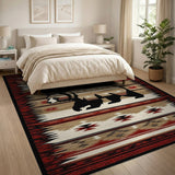 Southwestern Black Bear Area Rug