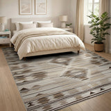 Beige Diamond Geometric Southwestern Rug