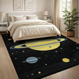 Cosmic Saturn Jupiter Planets Area Rug