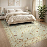 Exquisite Beige Floral Persian Area Rug